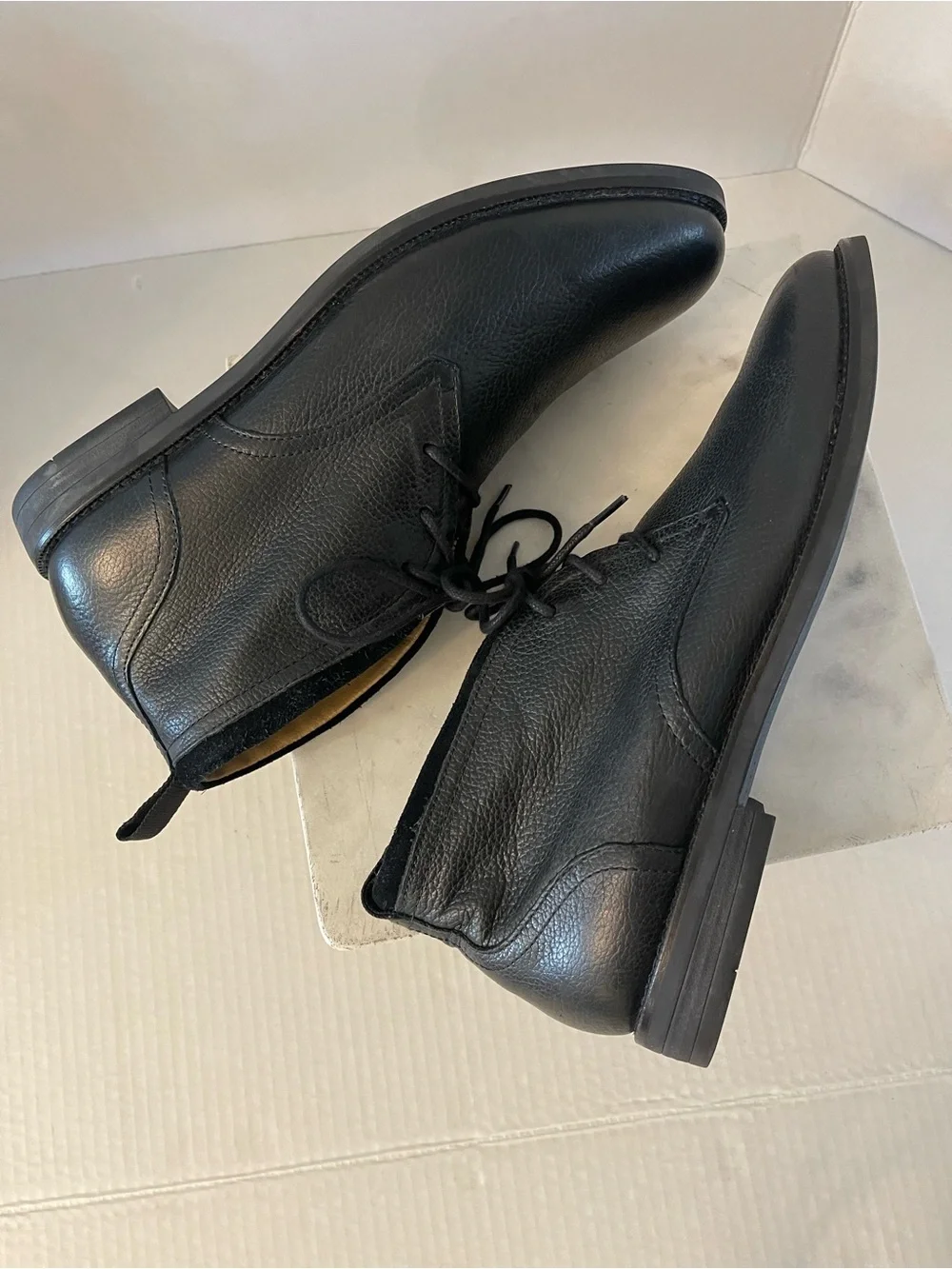 Cole Haan Black Leather Chukka Boots